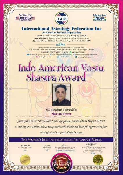 Vastu Shastra Award